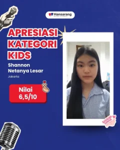 Apresiasi kategori kids Hansarang Korean Speaking Challenge 2026